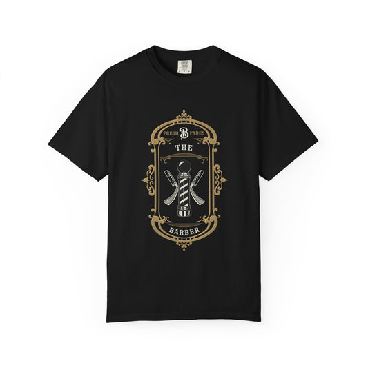 Barber Pole Tee — Vintage Shop Logo T-Shirt