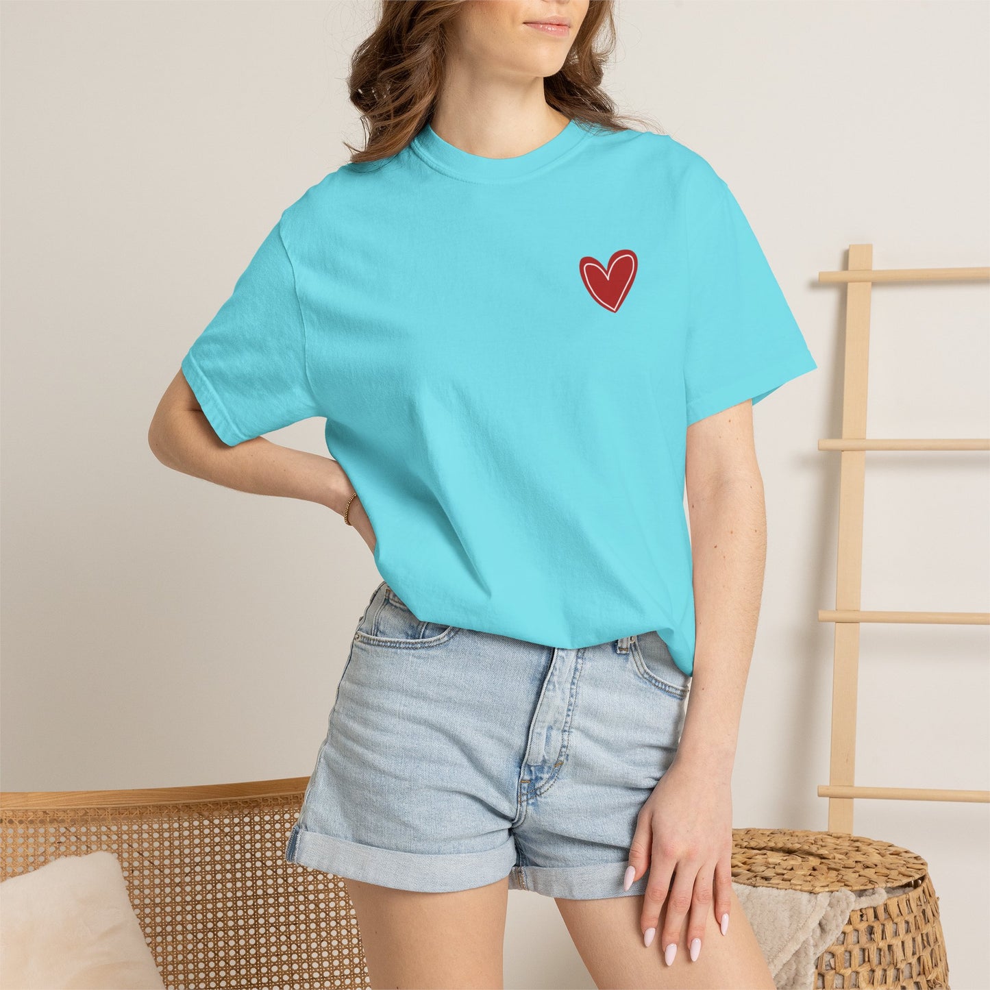 Love Heart T-Shirt — "More Amor Por Favor" Graphic Tee