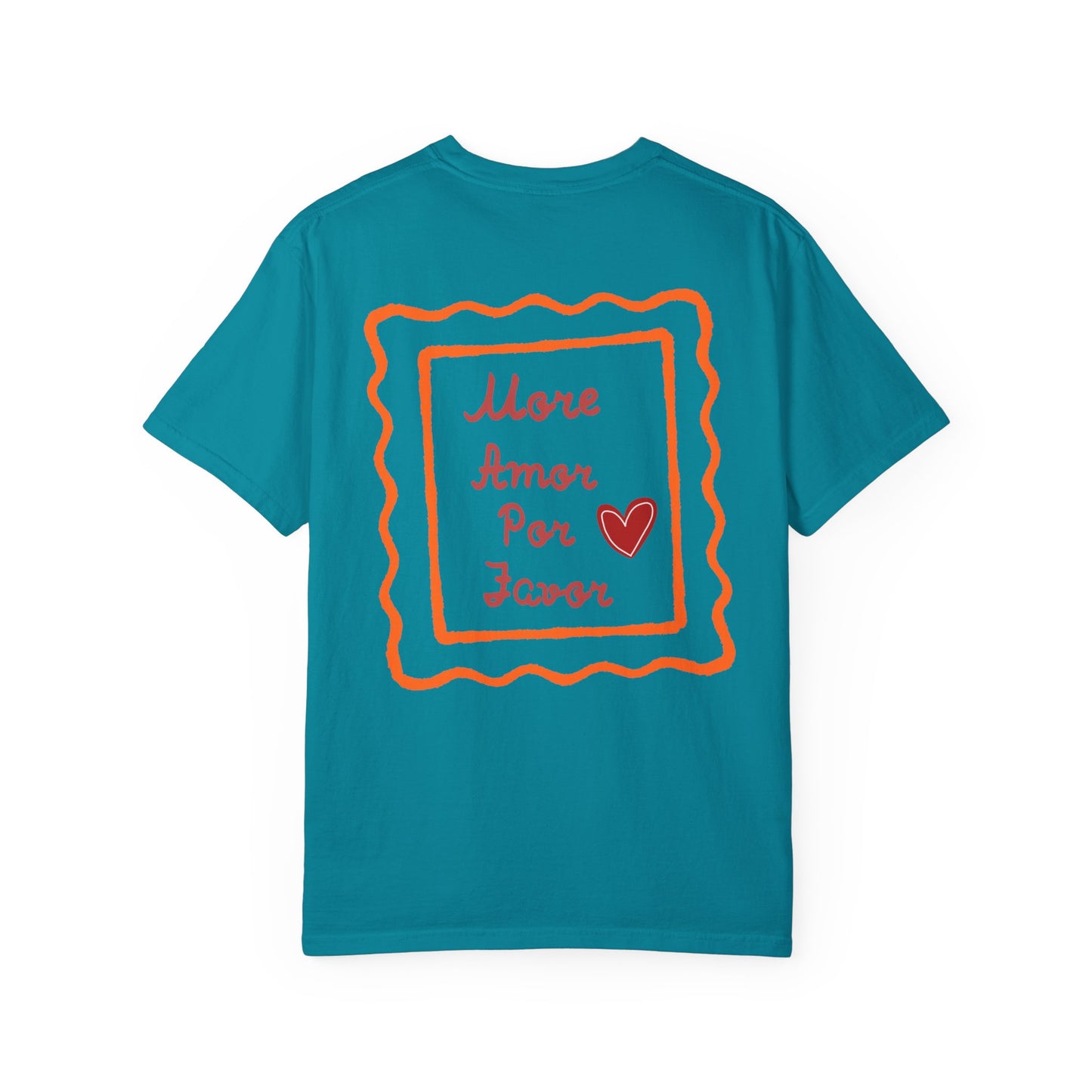 Love Heart T-Shirt — "More Amor Por Favor" Graphic Tee