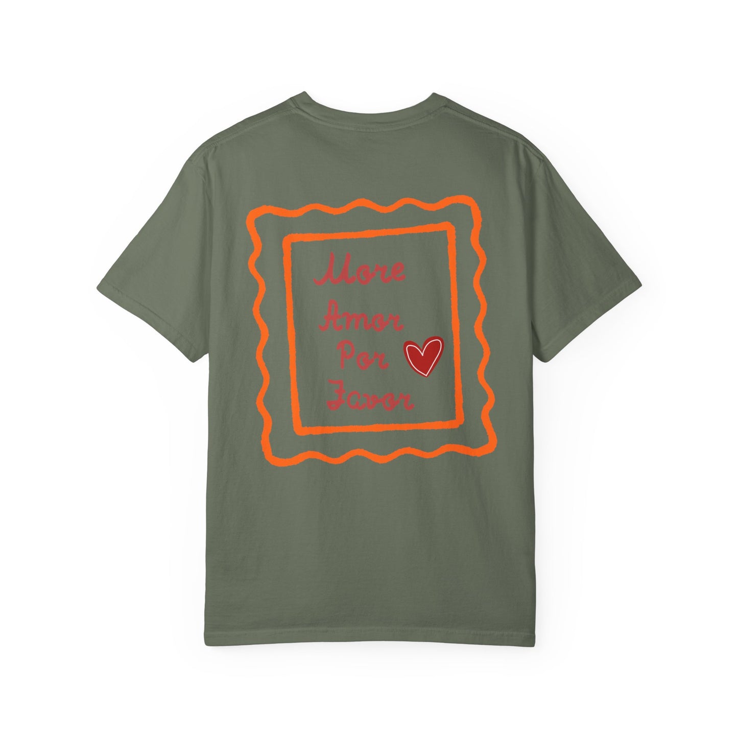 Love Heart T-Shirt — "More Amor Por Favor" Graphic Tee