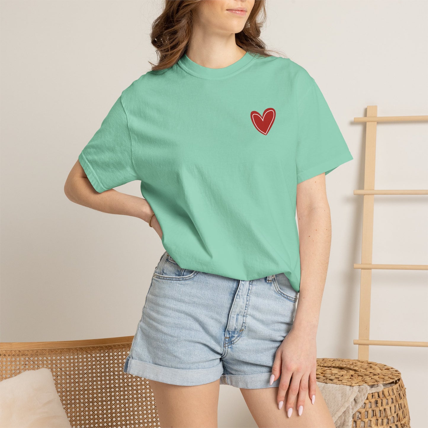 Love Heart T-Shirt — "More Amor Por Favor" Graphic Tee