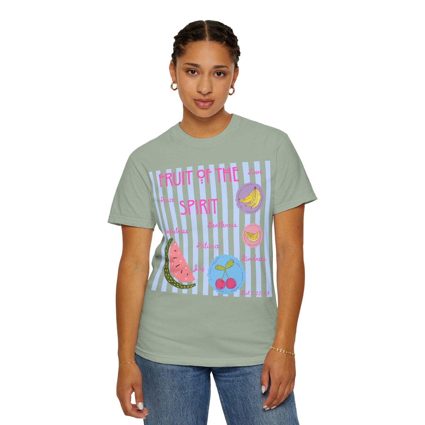 Fruit of the Spirit T-Shirt — Pastel Fruit Graphic Faith Tee