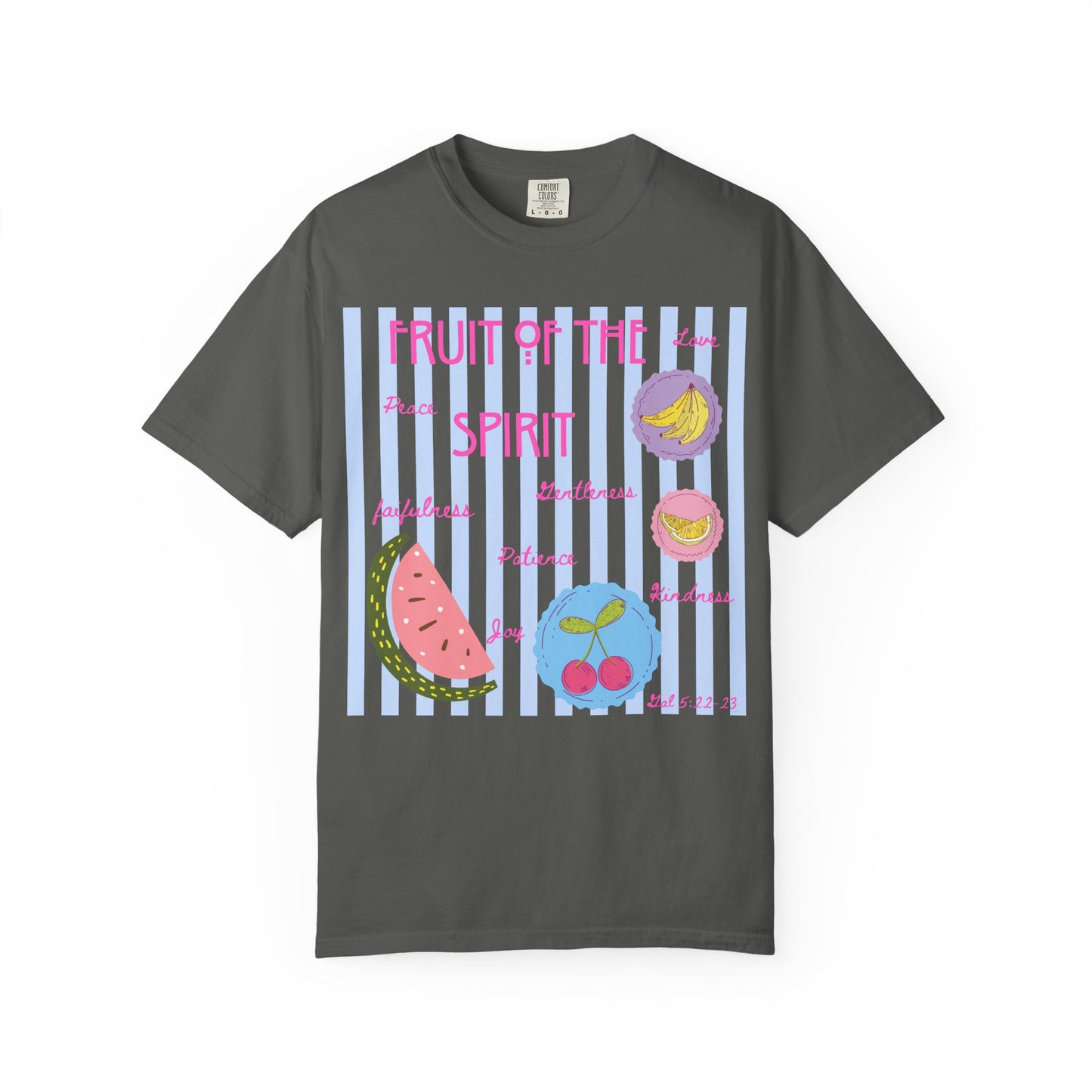 Fruit of the Spirit T-Shirt — Pastel Fruit Graphic Faith Tee