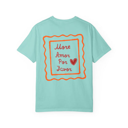 Love Heart T-Shirt — "More Amor Por Favor" Graphic Tee